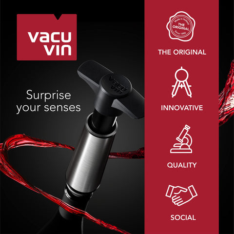 Vacu Vin Netherlands-made system preserves opened wine at home