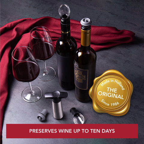 Vacuvin wine saver stoppers seal bottles to preserve flavor longer