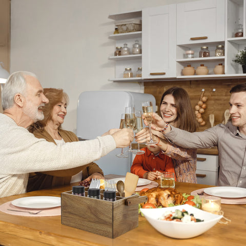 VaeFae compact countertop storage to keep condiments and tools tidy