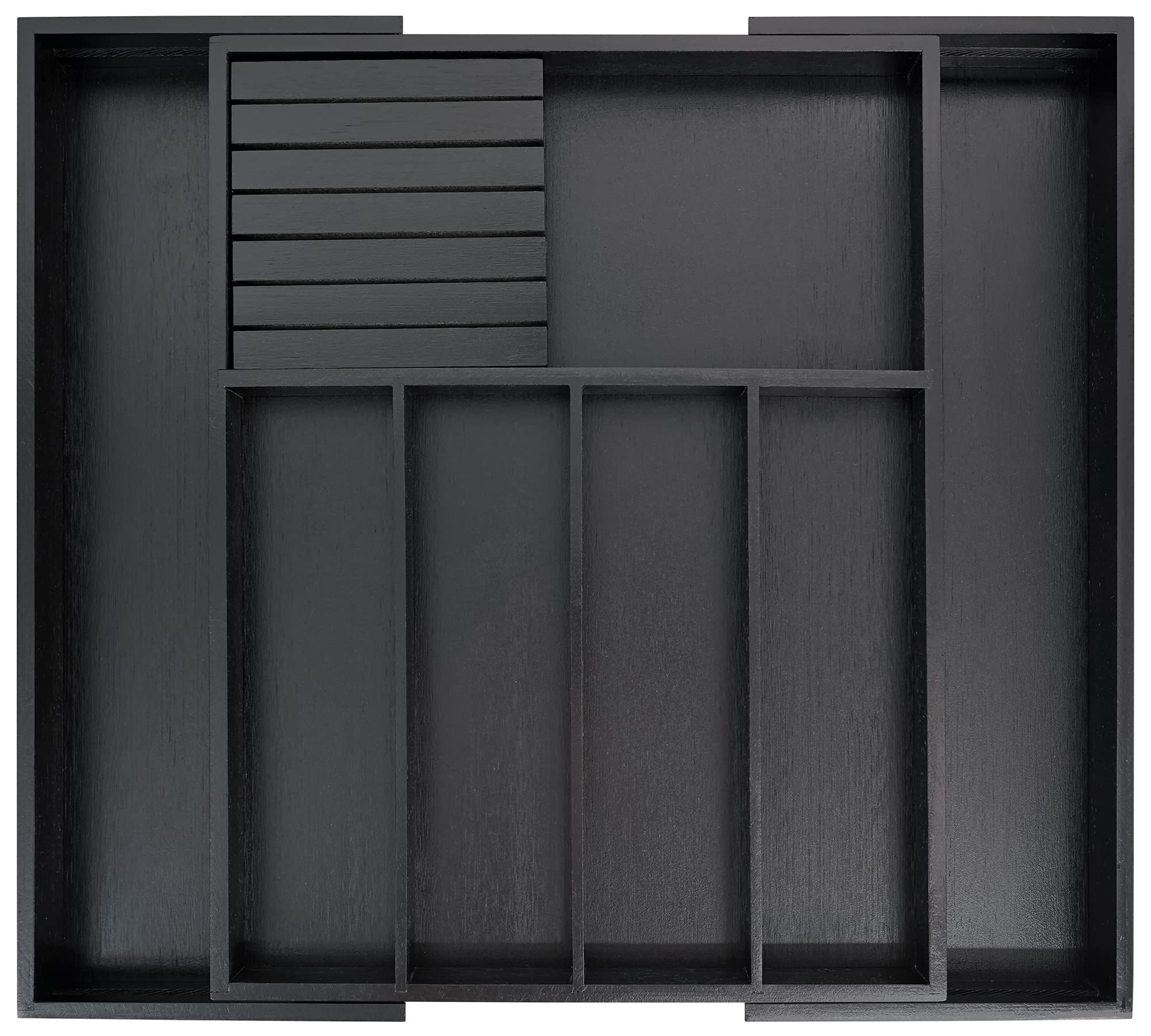 VaeFae bamboo silverware drawer organizer keeps utensils neat and accessible.