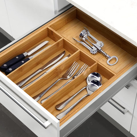 VaeFae natural bamboo finish blends with kitchen decor for timeless style.
