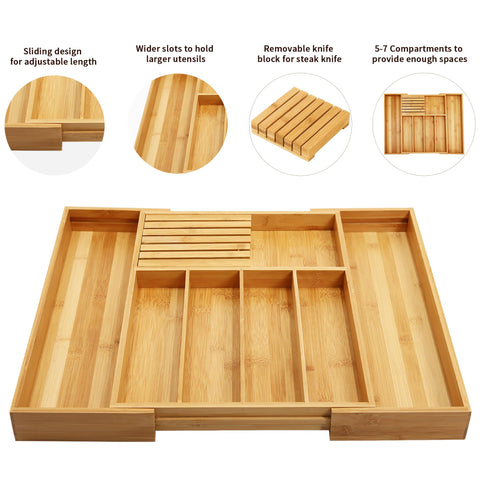 VaeFae compartments maximize utensil organization for spoons, spatulas, and ladles