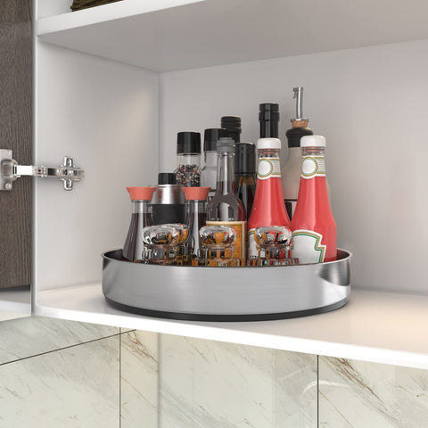 VAEHOLD fruit and vegetable storage on rotating shelf.