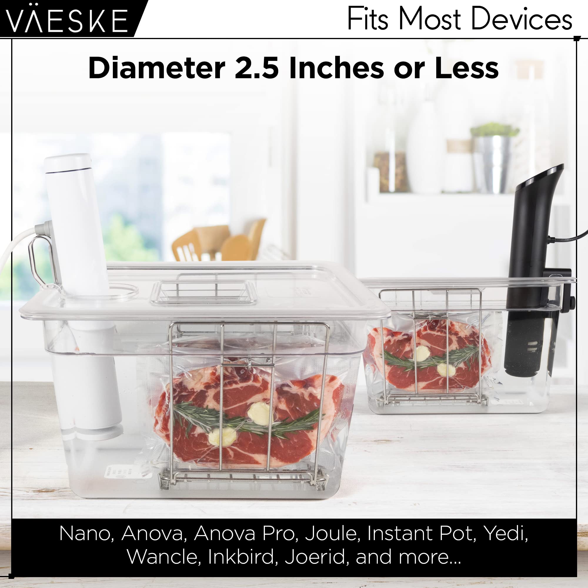 Väeske custom-fit lid reduces evaporation during long cooks