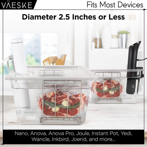 Väeske custom-fit lid reduces evaporation during long cooks