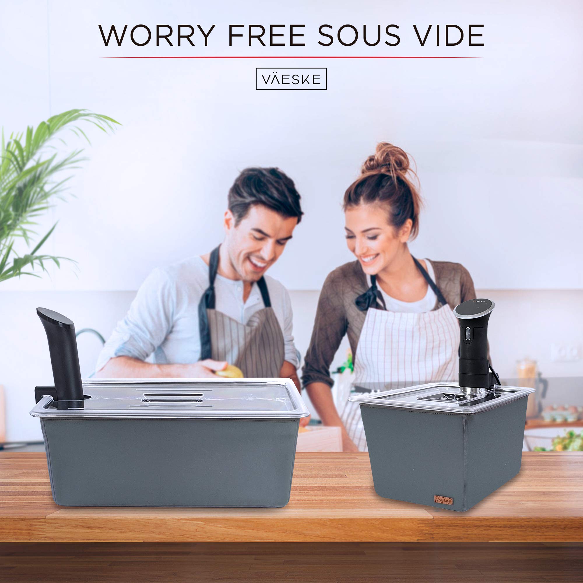 Väeske universal lid opening 2.5 inches fits most sous vide devices