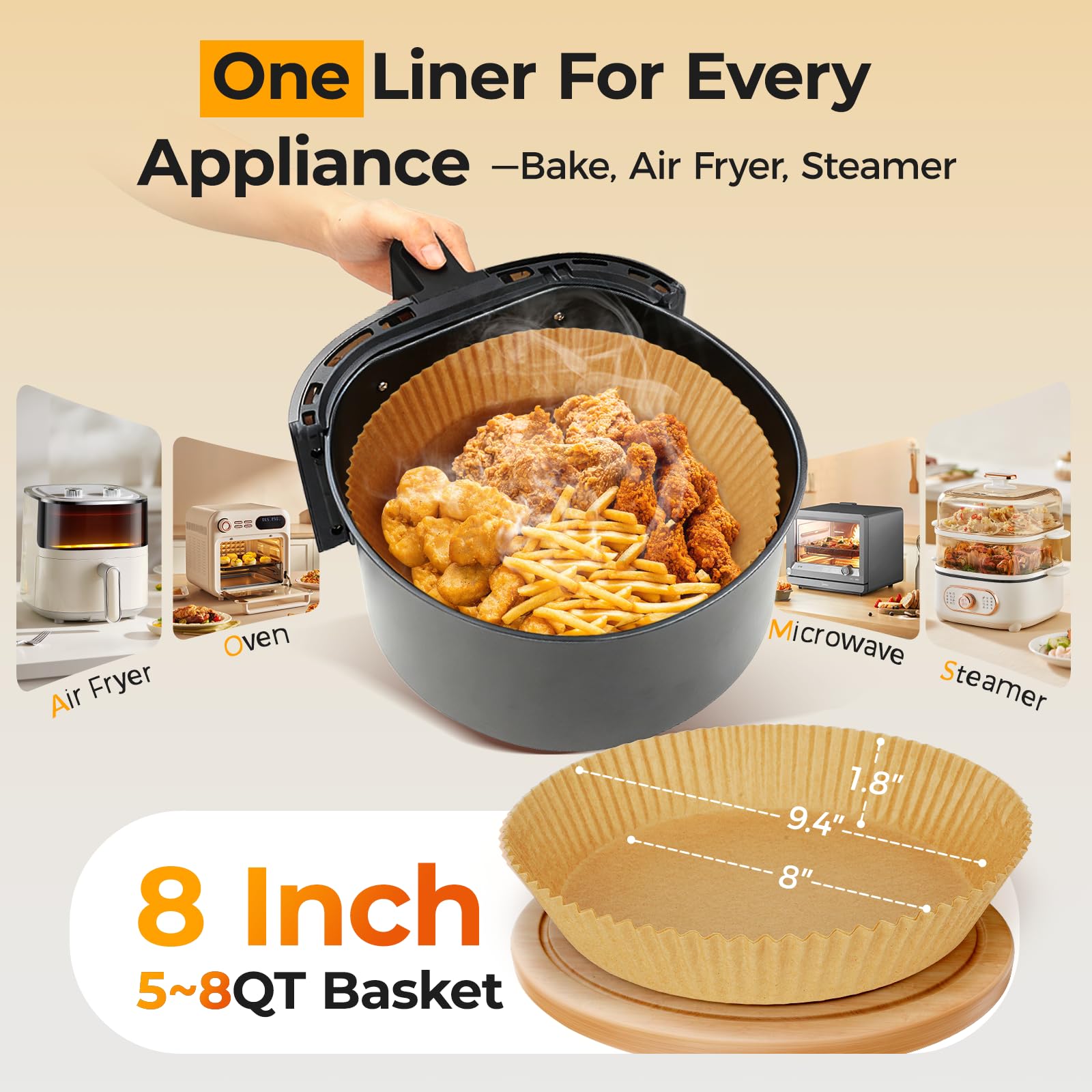 Vailnd liners heat resistant up to 428°F for roasting and baking