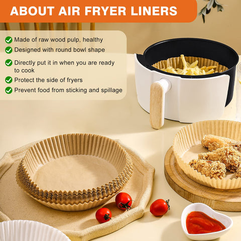 Vailnd liner is grease-proof and non-stick to protect the air fryer interior