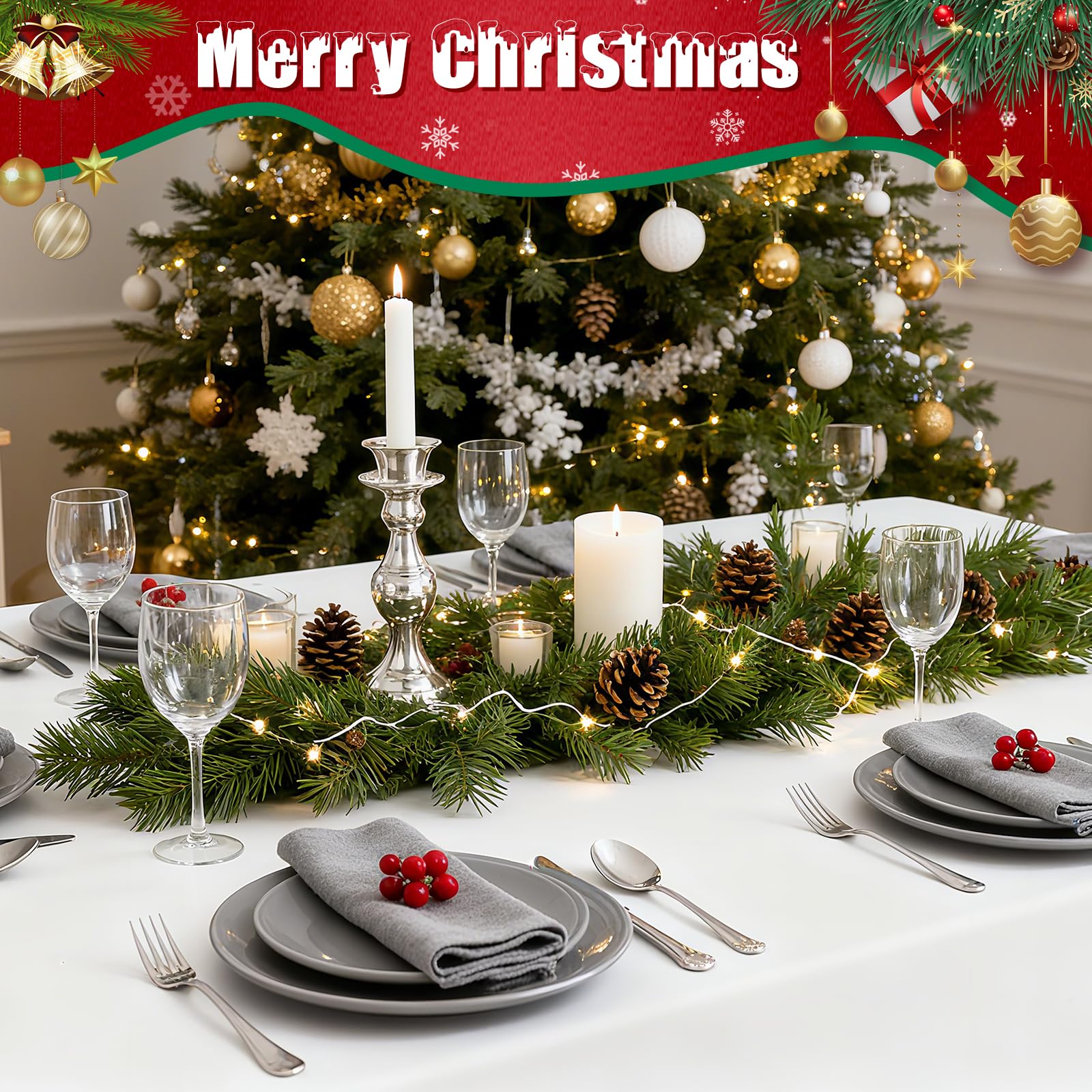 VAIPI rectangle table cover for party decor and quick cleanup.