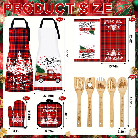 VAIPI Christmas oven mitts with thick insulation for safe handling.