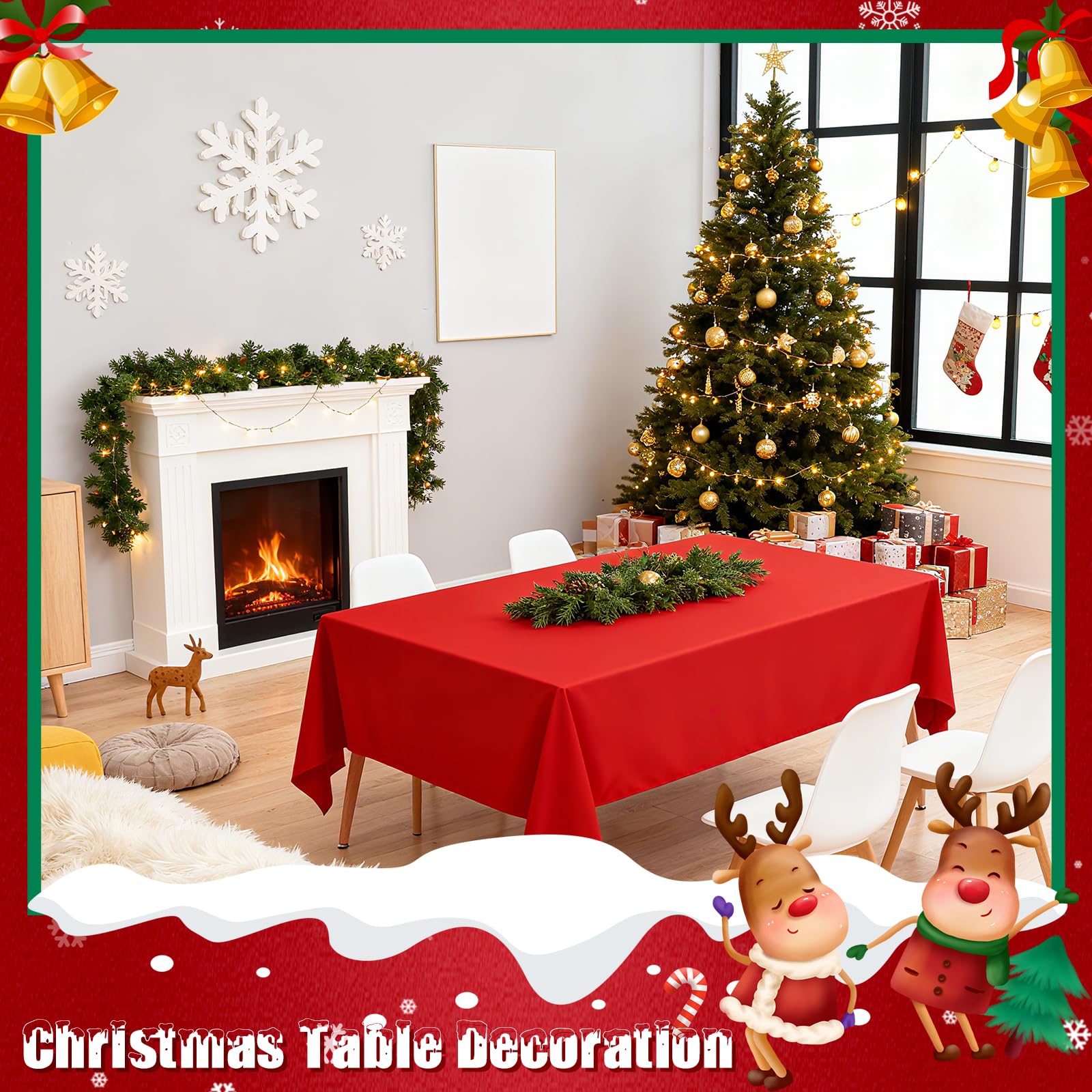 VAIPI Christmas table decoration backdrop for dessert or gift tables.