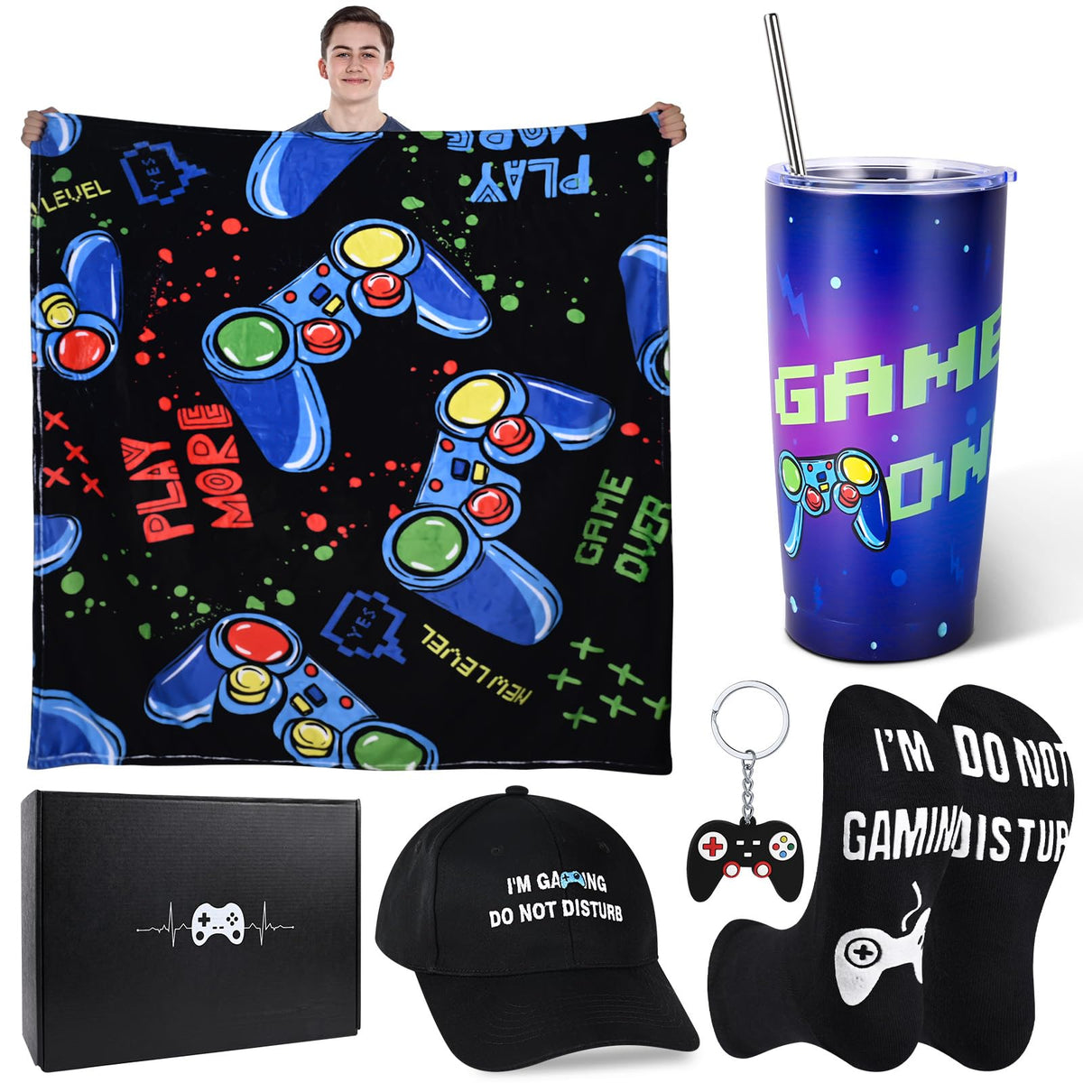 VAIPI gamer blanket throw offers cozy warmth for couch gaming sessions.