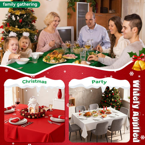 VAIPI 15-pack tablecloths ideal for family dinners and holiday events.