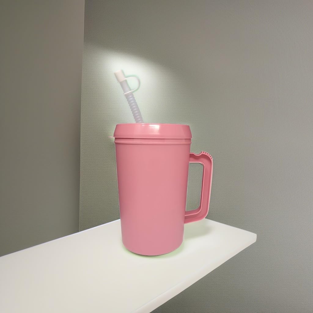 Vakly flexible straw carafe offers versatile sipping options.