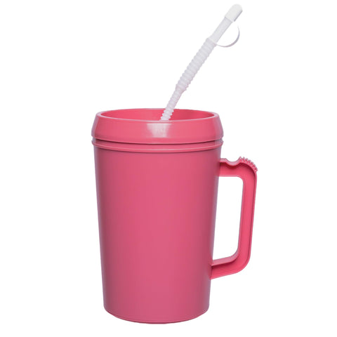 Vakly insulated hospital carafe 34oz keeps beverages at temperature on the go.