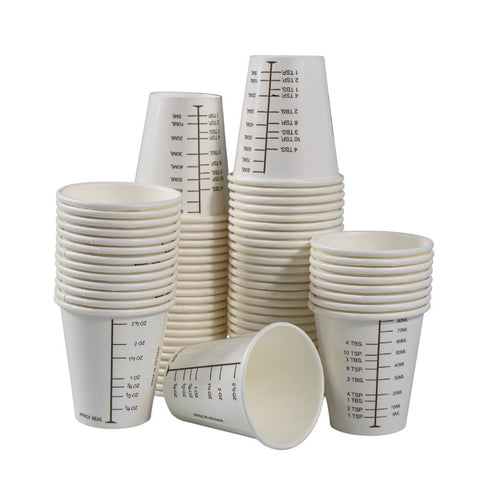 Kitchen and drink mixing using Vakly 3oz measurement cups.