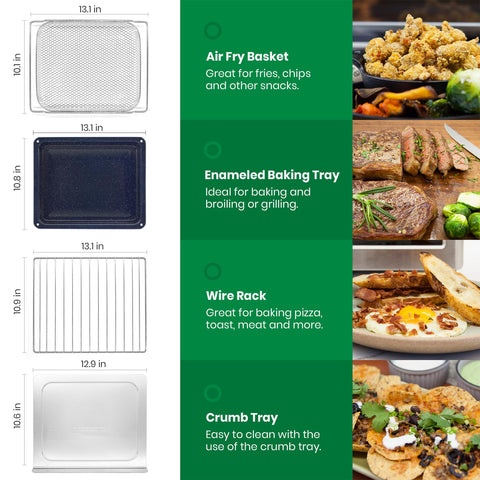 VAL CUCINA enamel baking tray and wire rack included for versatile cooking