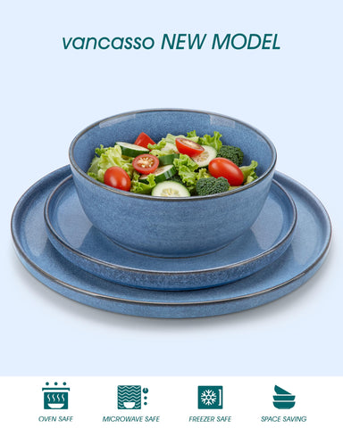 Vancasso ANYA cereal bowl highlights speckling and 28 oz capacity