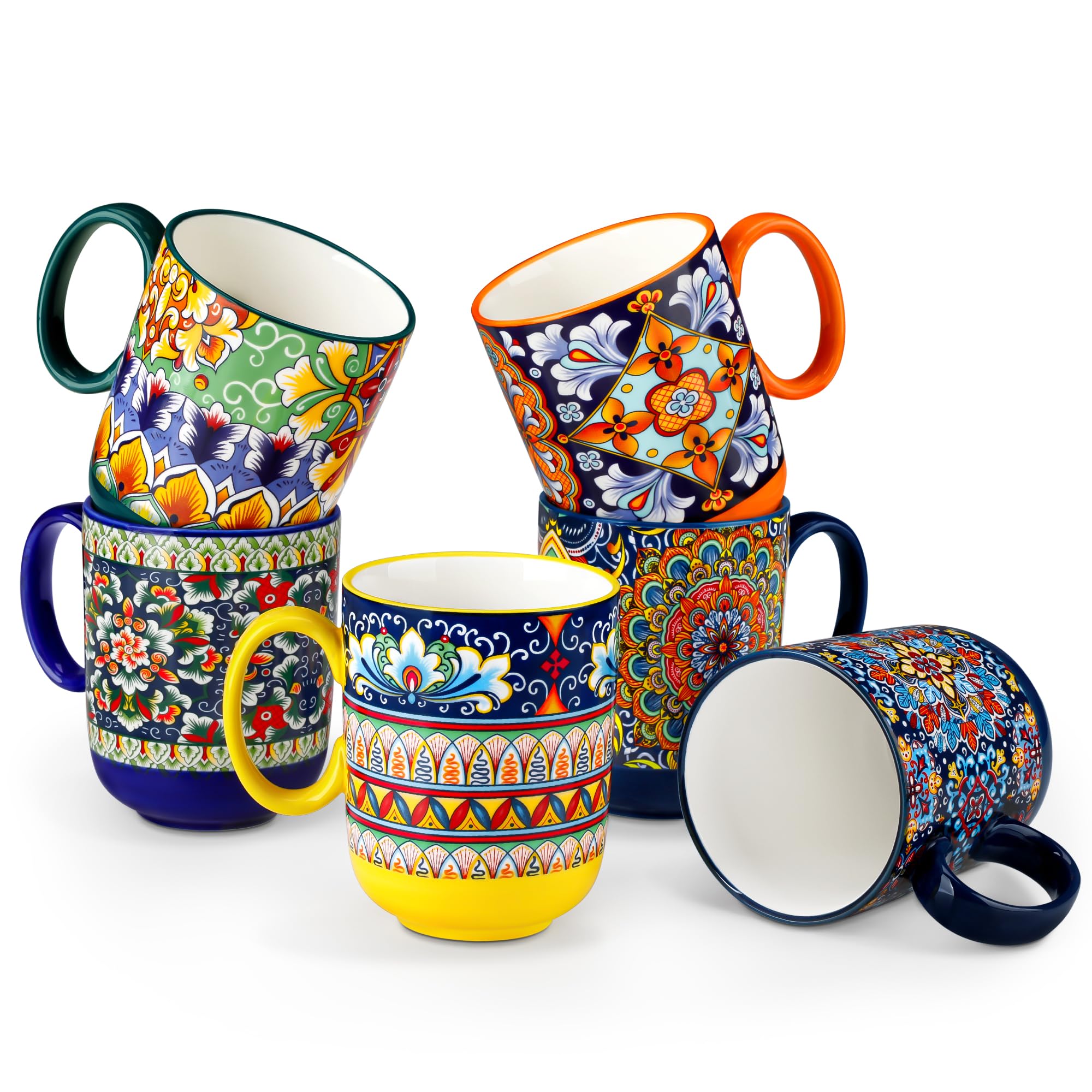 Vancasso Boho coffee mugs with aurora pattern, perfect for uplifting morning lattes.
