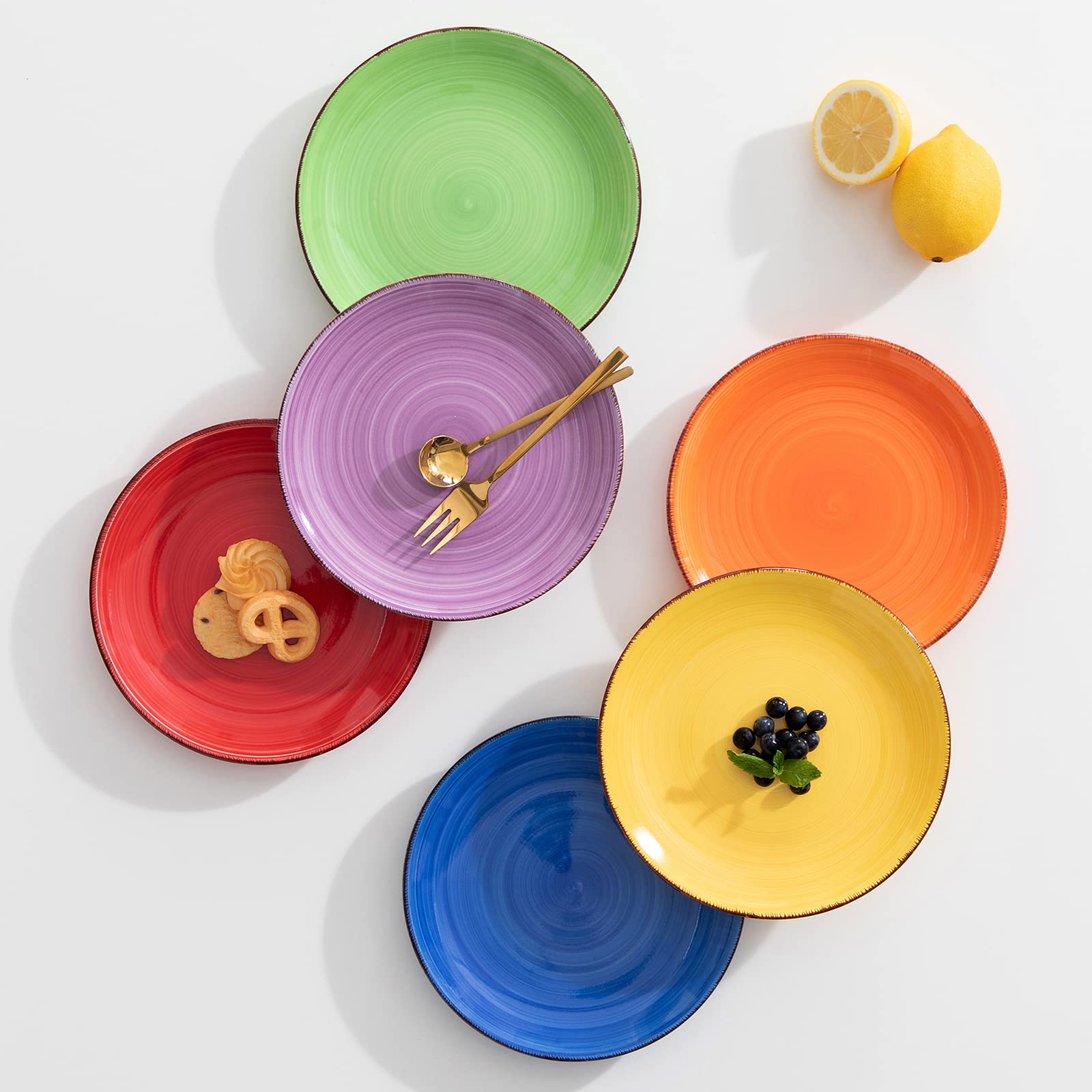 Vancasso Bonita Muticolor plate ideal for desserts, lightweight yet sturdy