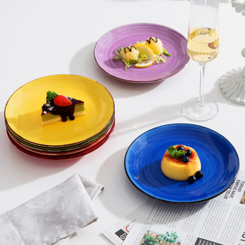 Vancasso Bonita Muticolor dinnerware stack showcasing space-saving design