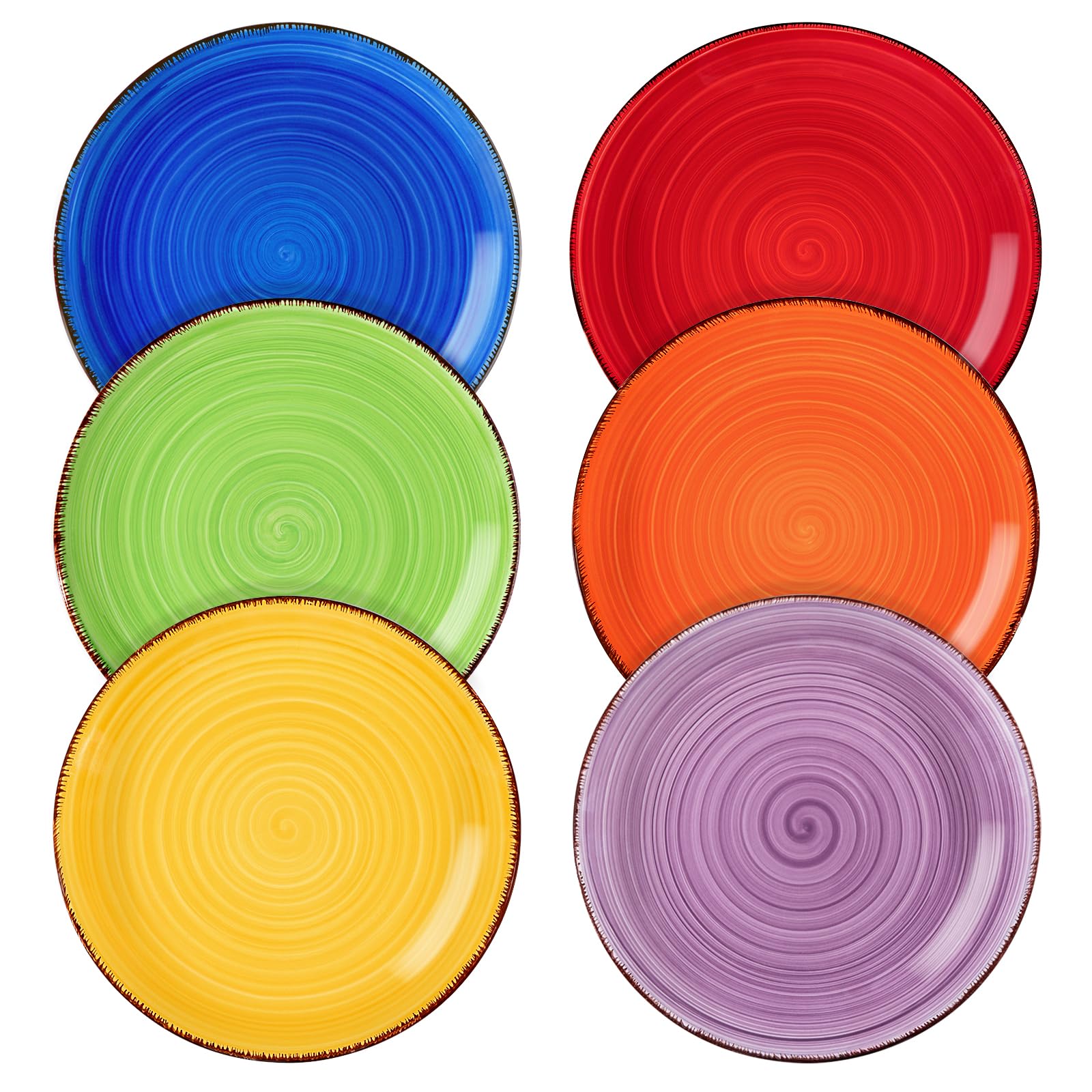 Vancasso Bonita Muticolor 7.5-inch salad plate with swirl design for stylish desserts