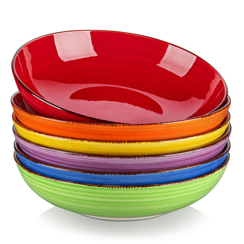 Vancasso Bonita pasta bowl set, shallow design ideal for pasta and salads.
