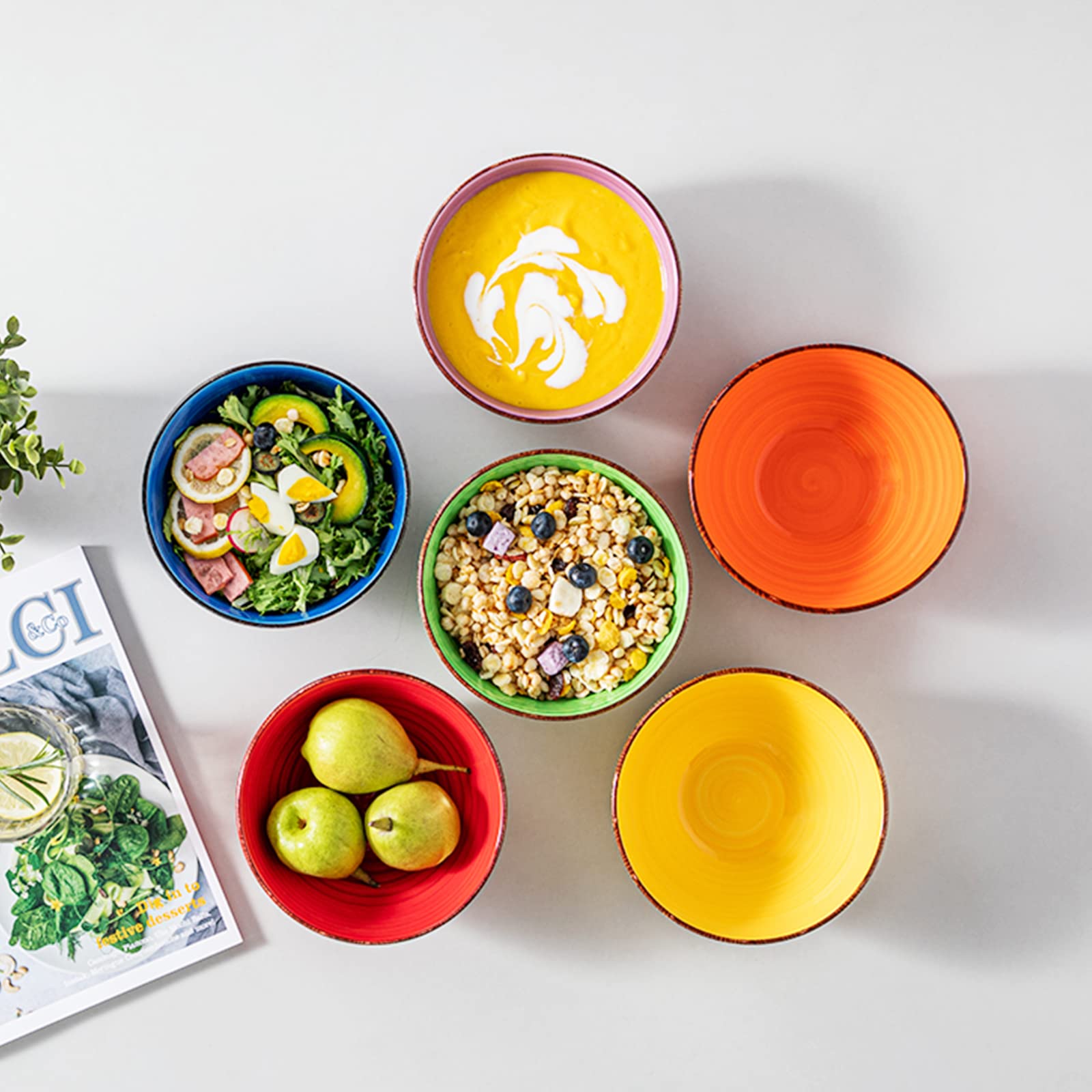 Vancasso Bonita serving bowls on table for casual dining.