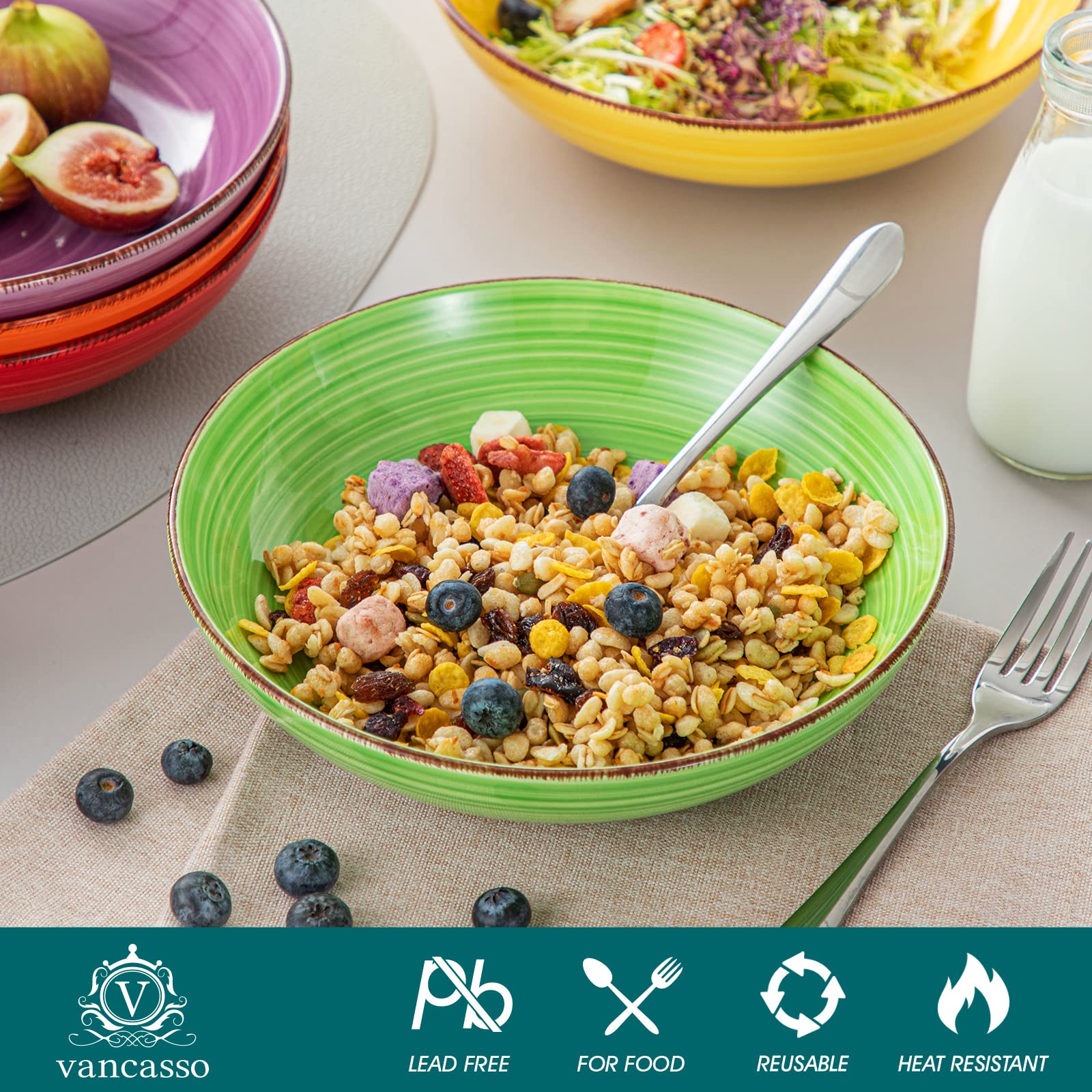 Vancasso Bonita shallow design showcases versatile serving capacity.