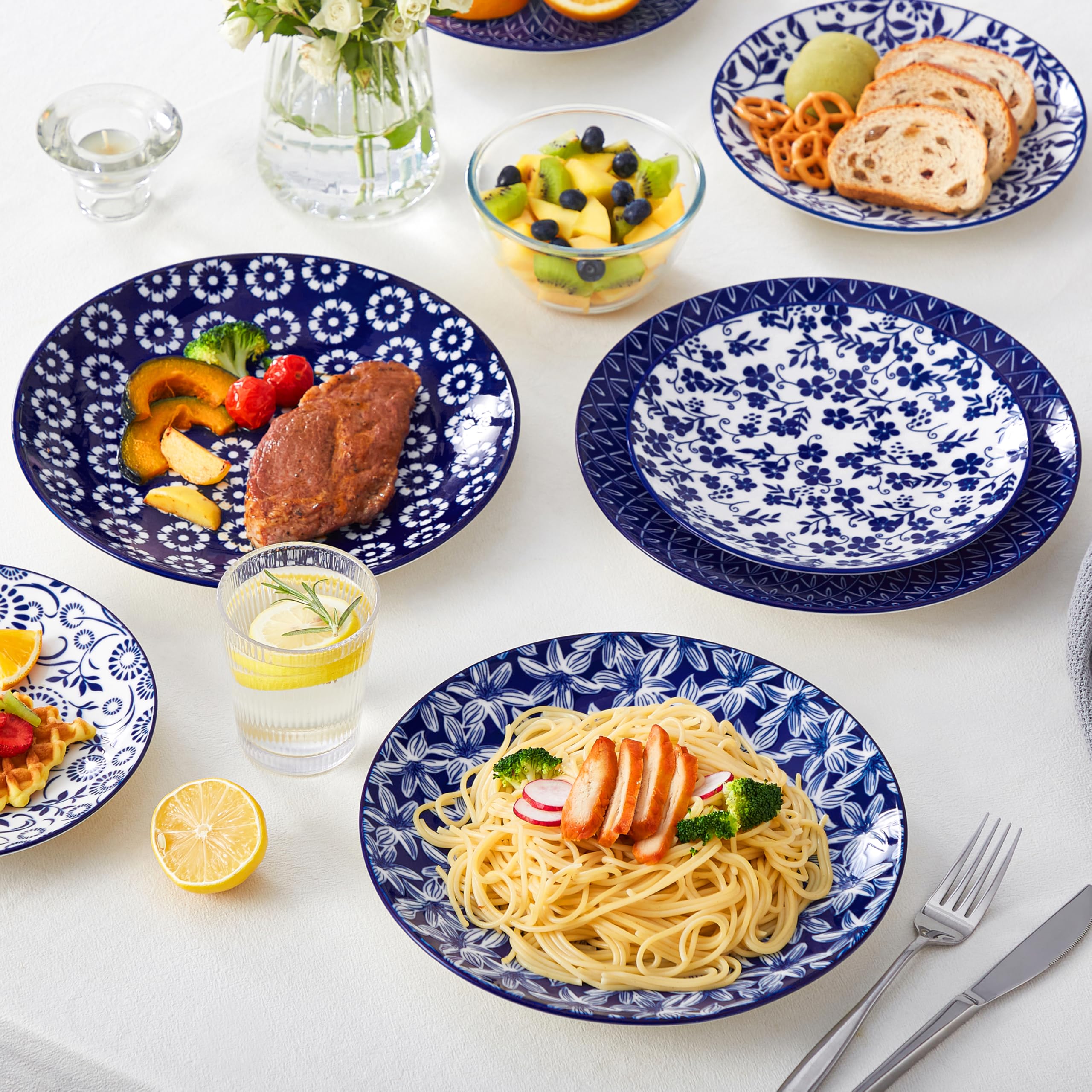 Vancasso dishwasher-safe plates simplify cleanup after meals.