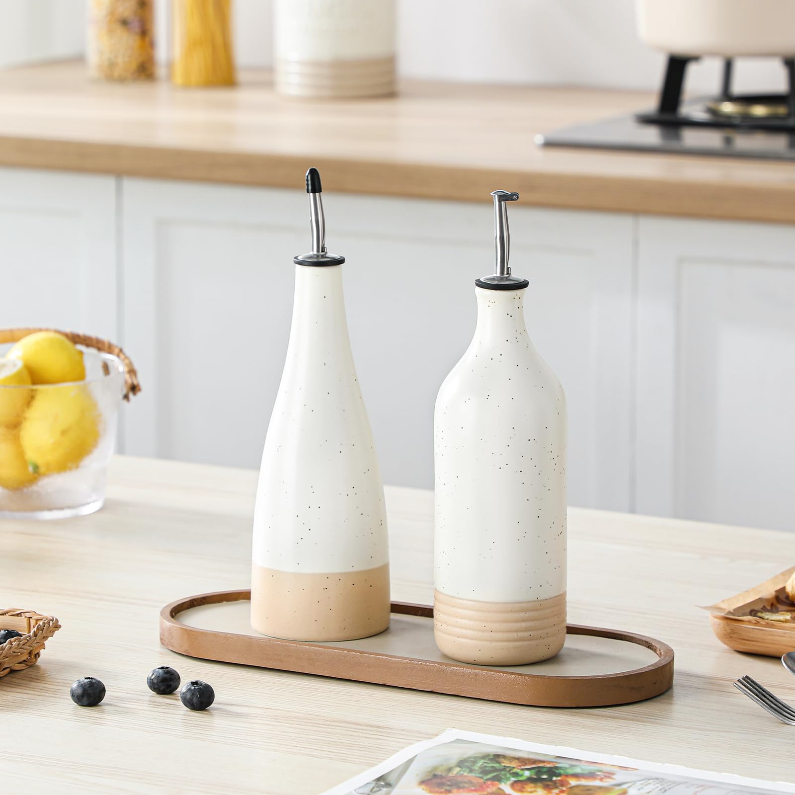 Vancasso ceramic dispenser combines functionality with craftsman-inspired design.