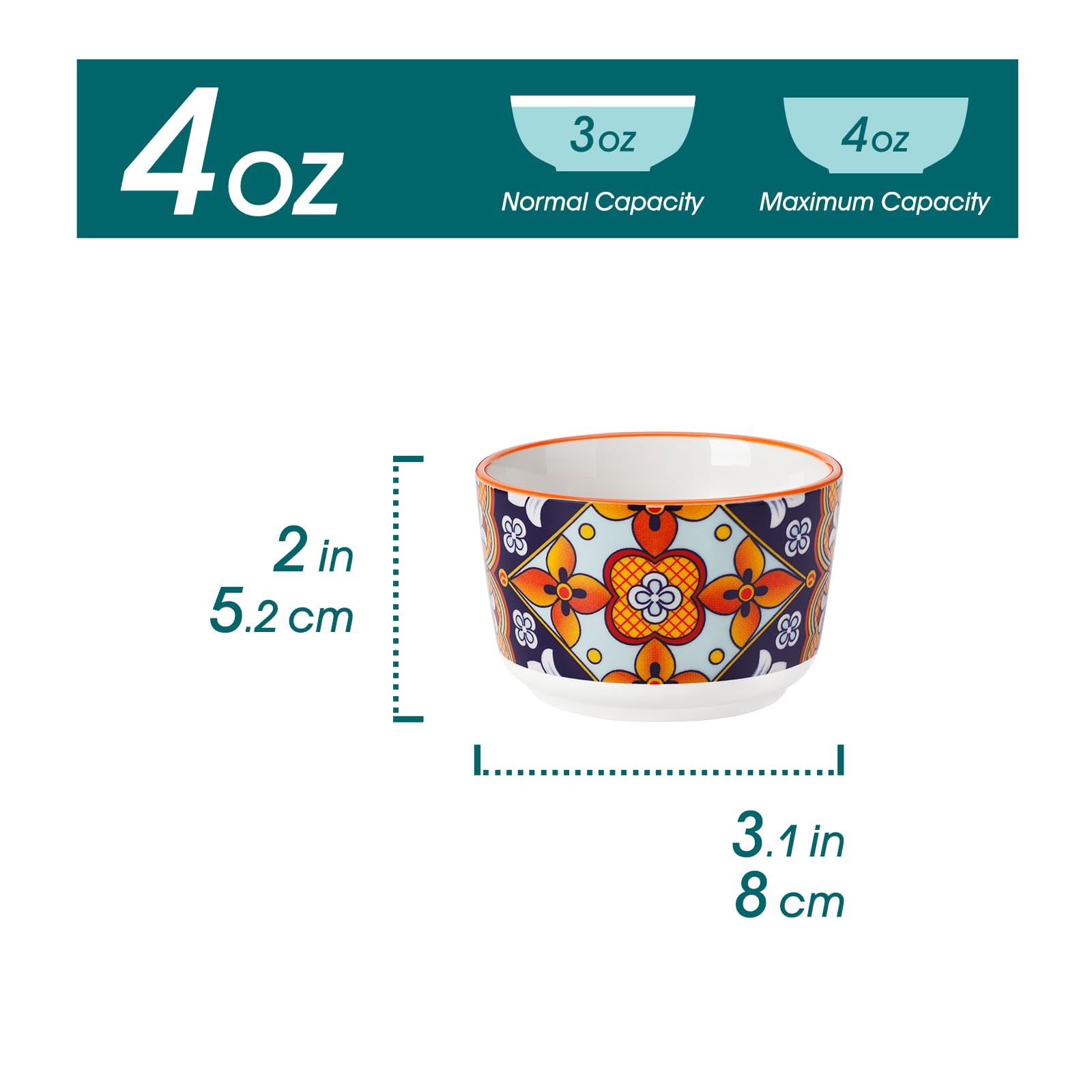 Vancasso ceramic ramekins suitable for dessert baking and serving.