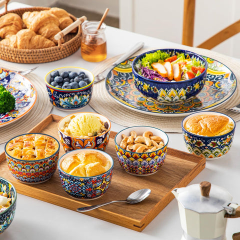Vancasso dishwasher and oven safe ramekins for easy meal prep and cleanup.