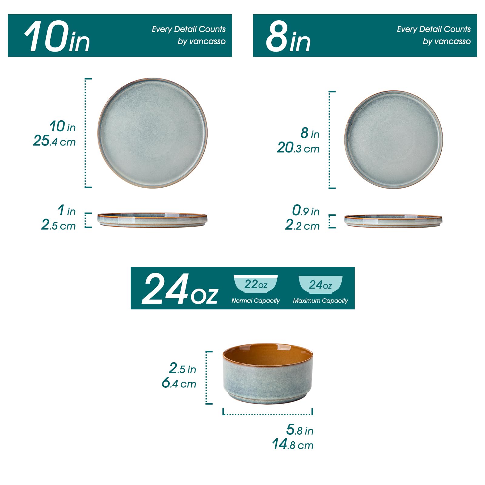 Vancasso Onion 8-inch salad plate for vibrant dinner presentations
