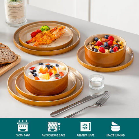 Vancasso Onion reactive glaze close-up showing depth and artisanal finish