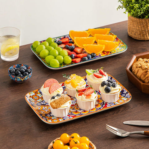 Vancasso platters used on a holiday table for celebration.