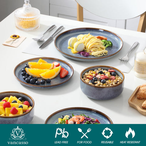 Vancasso Playa bowls 26oz closeup emphasizes generous capacity for soups and cereals.