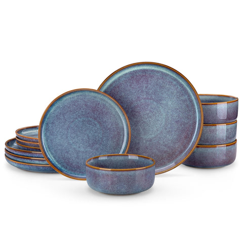 Vancasso Playa plates and bowls setup on a table, ideal for everyday family dining.
