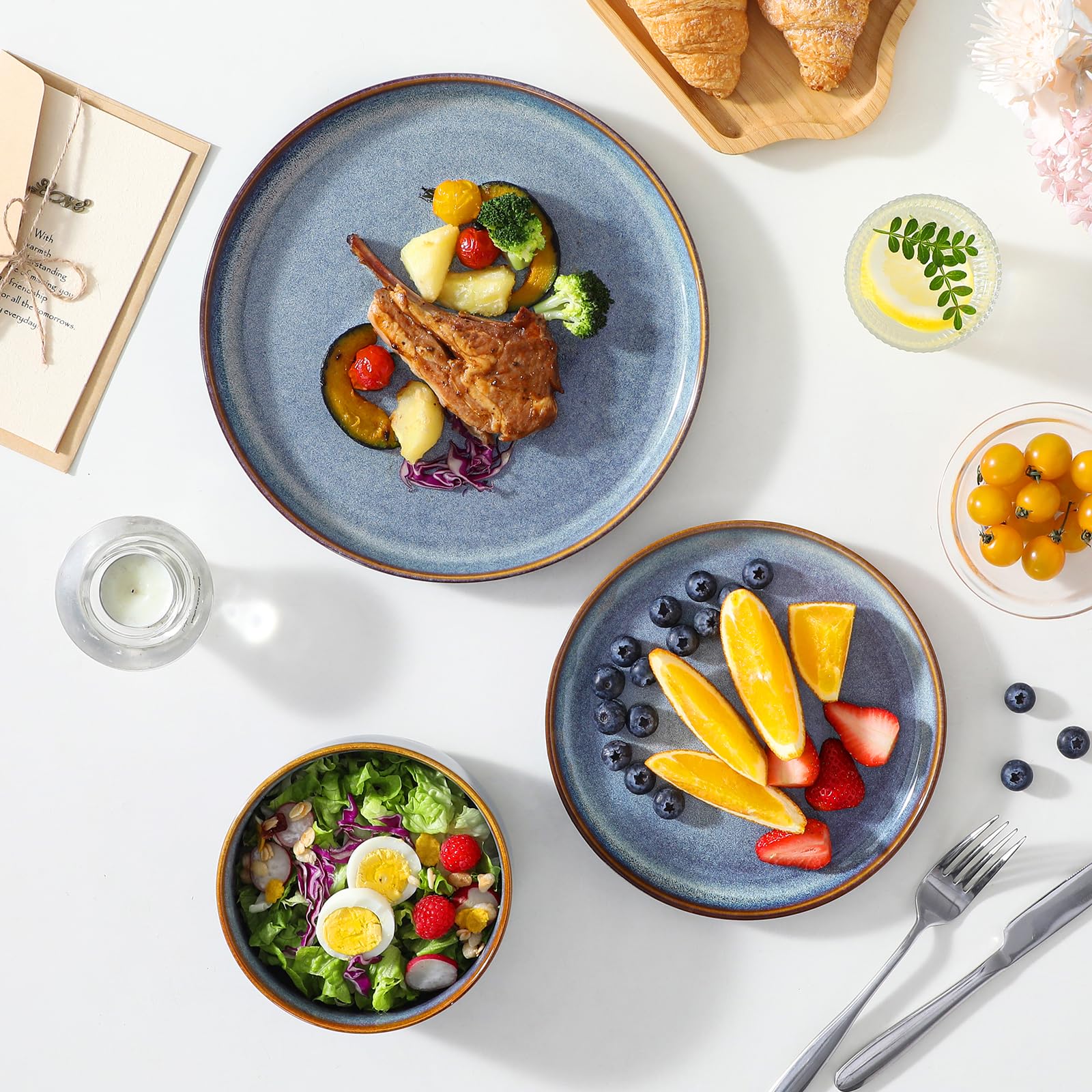 Vancasso Playa dishwasher-safe finish for easy cleanup after meals.