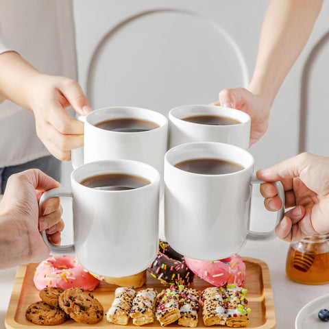Vancasso mugs offer comfy, sturdy handles for a relaxed grip