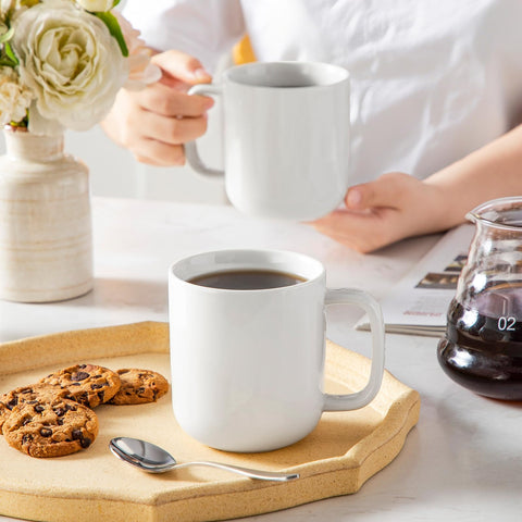 Vancasso mugs with a stackable design save cabinet space