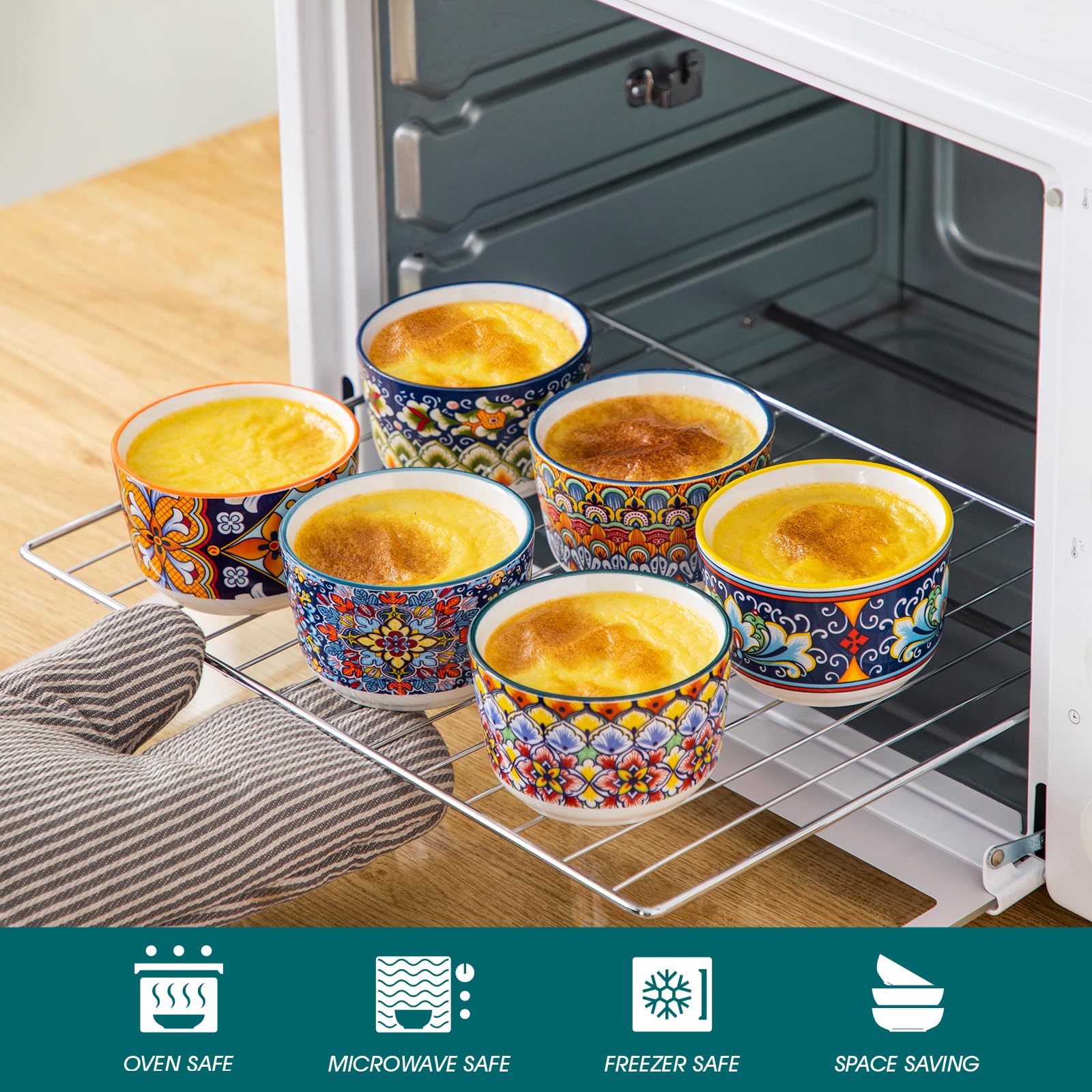 Vancasso pudding custard cups ideal for sauces and dips.