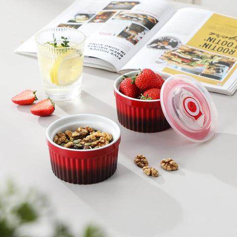 Vancasso red ramkins set of 6 for versatile use