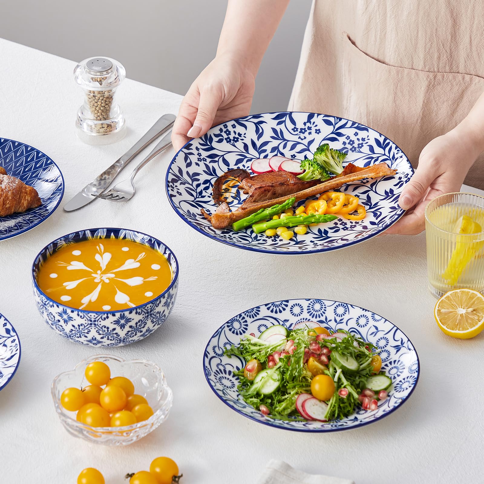23 oz cereal bowls are sturdy for soups, cereals, or salads