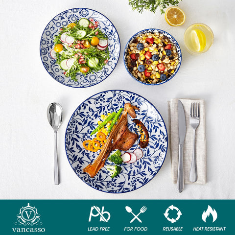 10.25-inch dinner plates offer ample space for main courses