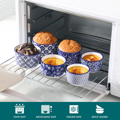 Vancasso Selene stackable ramekins save cabinet space in small kitchens.
