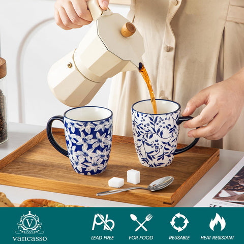Vancasso Selene ergonomic handle mug designed for secure grip