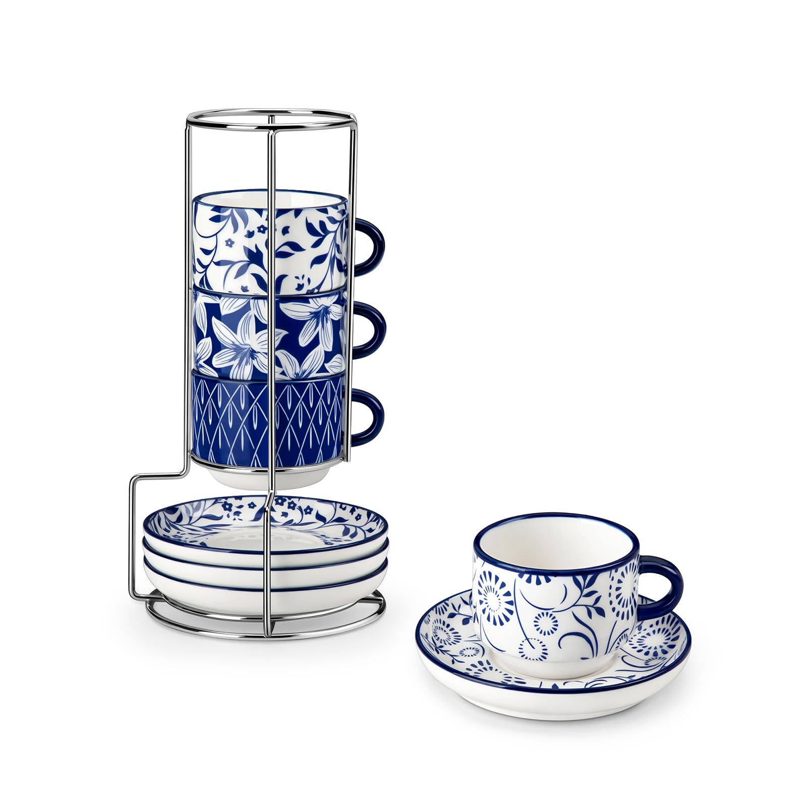 Vancasso Selene espresso cups set of 4 ideal for elegant tasting sessions