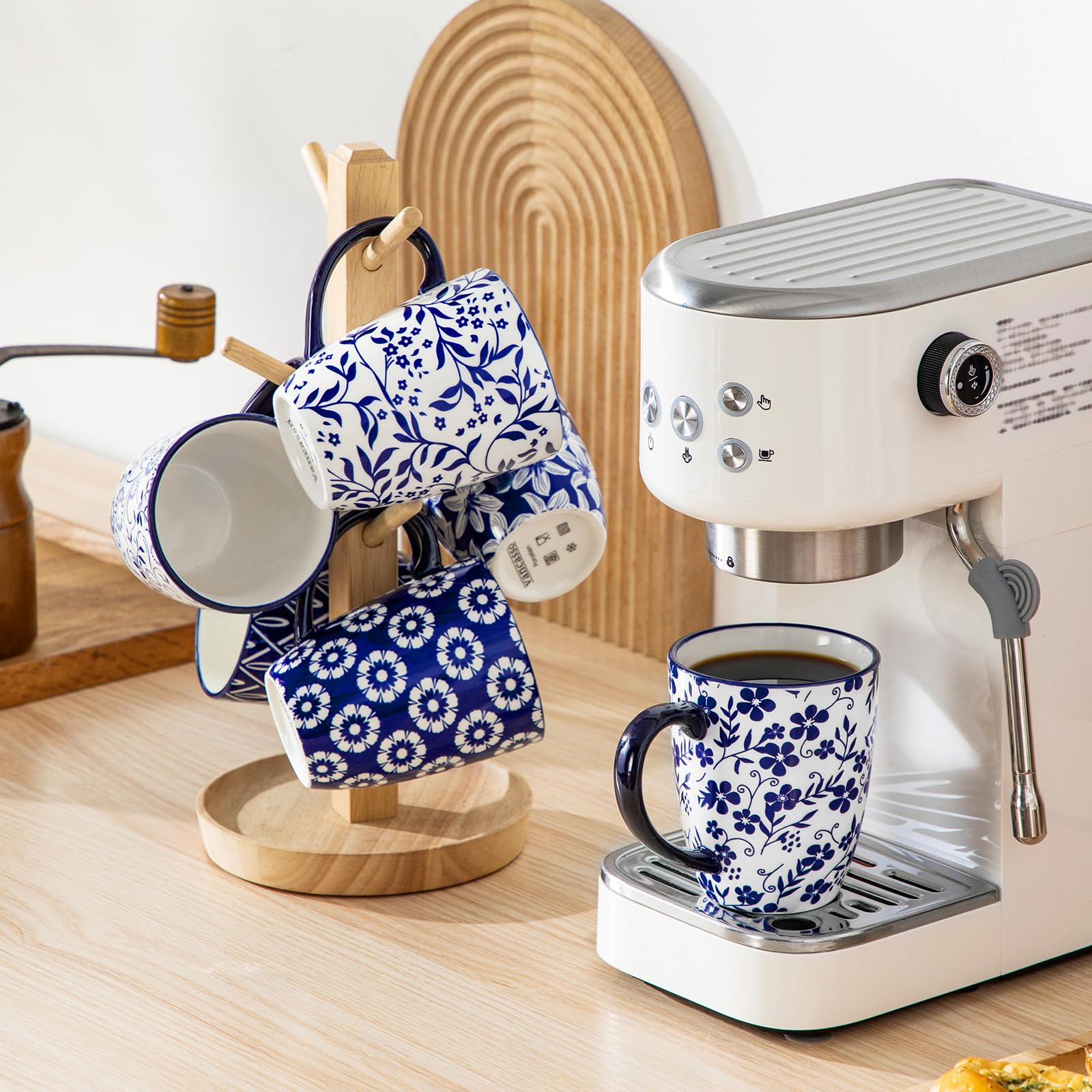 Vancasso Selene vintage blue mugs suitable for gifting and everyday use