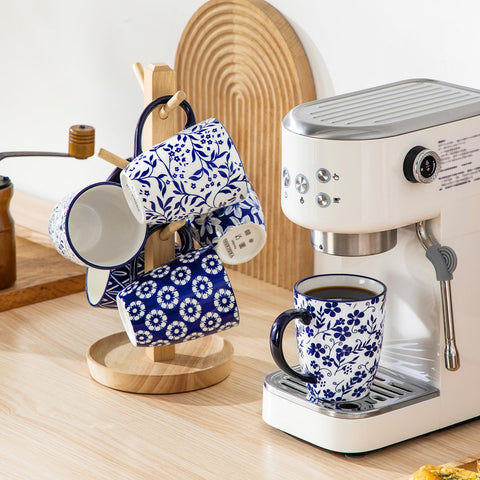 Vancasso Selene vintage blue mugs suitable for gifting and everyday use